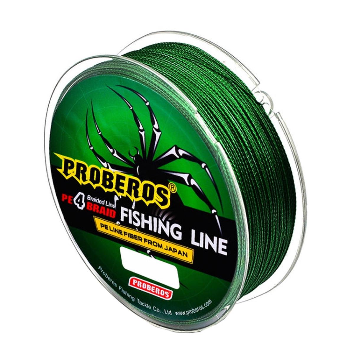 2 PCS PROBEROS 4 Edited 100M Strong Horse Fish Line, Line number: 0.4 / 6LB
