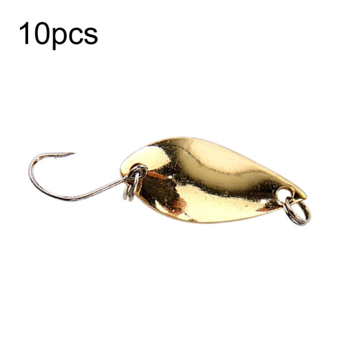 10pcs 5g Single Hook Spoon Type Horse Mouth Melon Sequins False Lures Fishing Lures