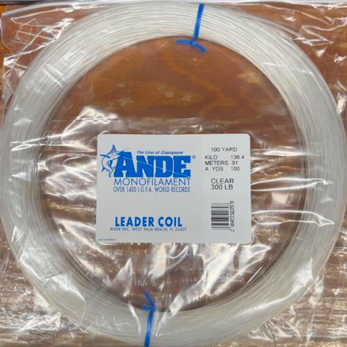 Ande Premium Clear Monofilament Leader 100yd